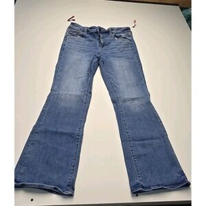 American Eagle Next level Stretch High Rise Skinny Kick Jeans Blue 14r